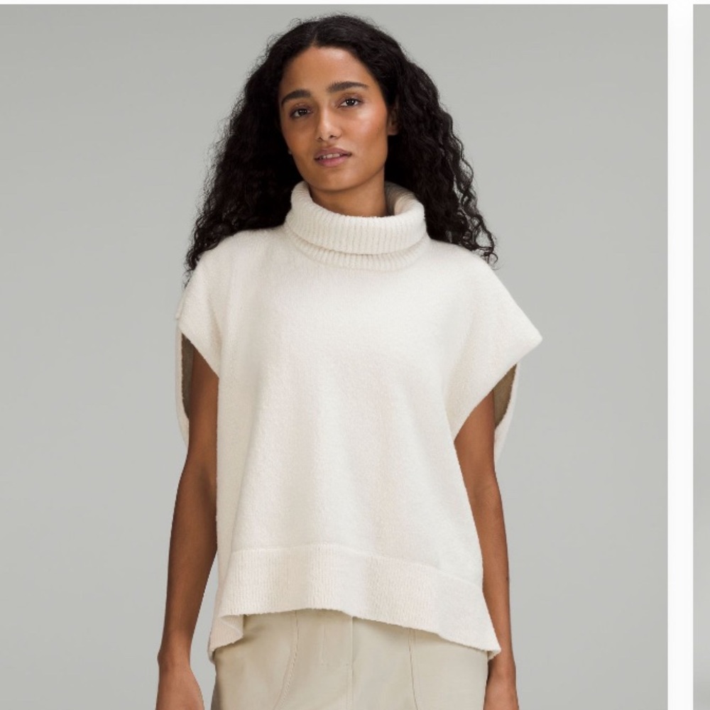 Lululemon brushed cotton tunic sweater